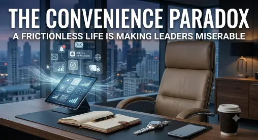 The Convenience Paradox: Why a Frictionless Life is Making Leaders Miserable