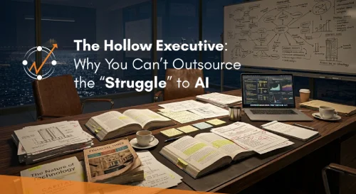 The Hollow Executive: Why You Can’t Outsource the “Struggle” to AI