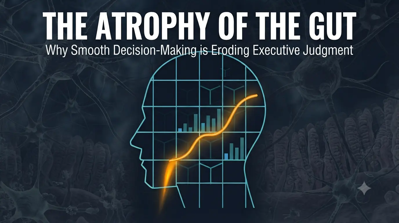 The Atrophy of the Gut: Why Smooth Decision-Making is Eroding Executive Judgment