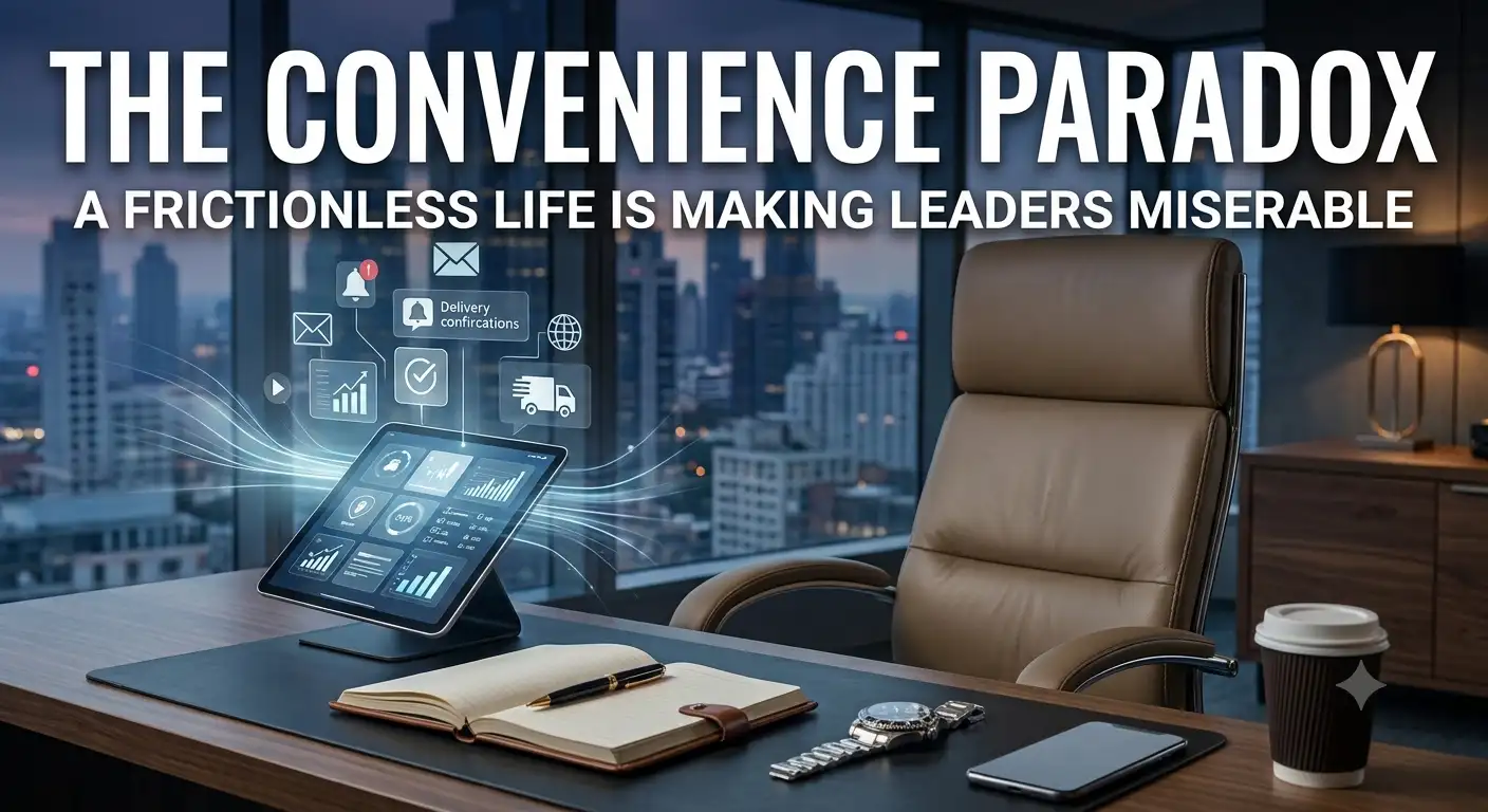 The Convenience Paradox: Why a Frictionless Life is Making Leaders Miserable