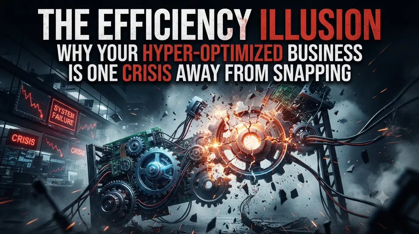 The Efficiency Illusion: Why Your Hyper-Optimized Business is One Crisis Away from Snapping